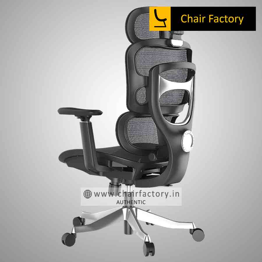 MAXMILLION BLACK MID BACK ERGONOMIC OFFICE CHAIR